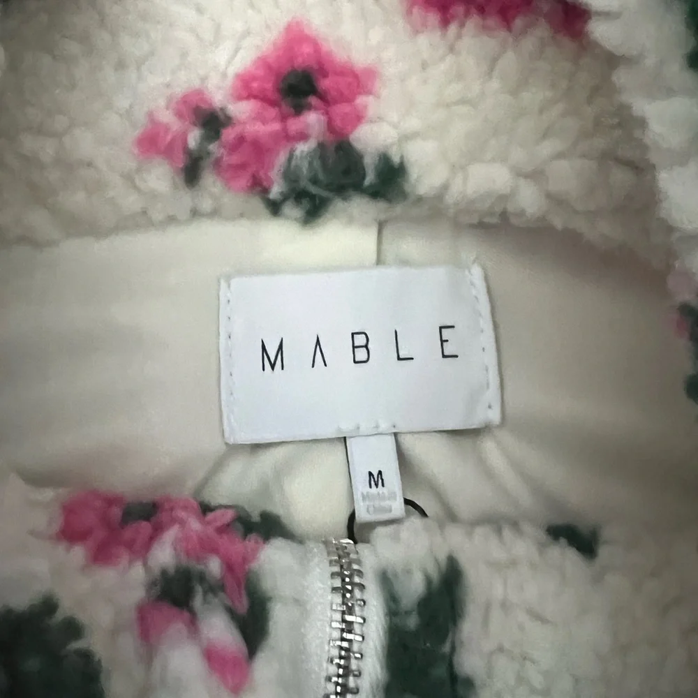 Mable Floral Fleece Jean Jacket - Picture 1 of 3
